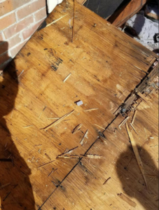 Rotten plywood